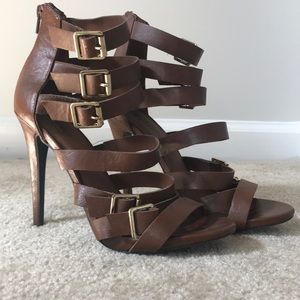 Brown 4 inch heels
